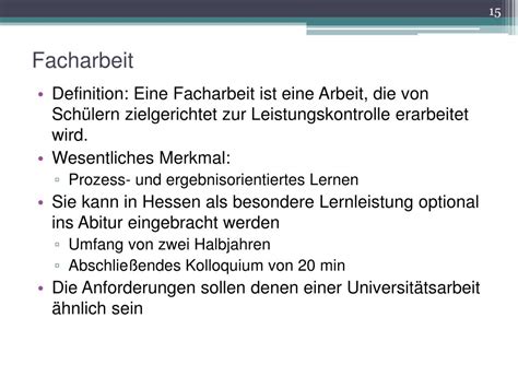 fachaibet|facharbeit definition.